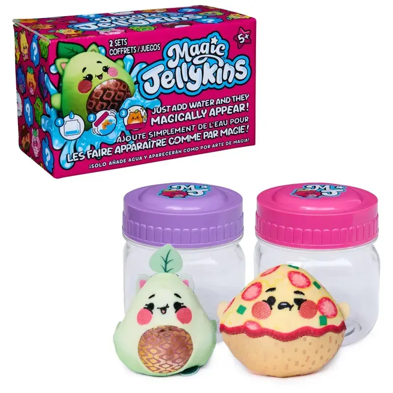 2026 Magic Jellykins Mystery Jar Squishy - Water-Activated Surprise Reveal Soft Squishy Characters, Fidget Plush Sensory Collectibles, Ideal Gift for Age 5+ Kids, Squishy Mystery Jars Squishy Fun Box Squishy Sensory Play