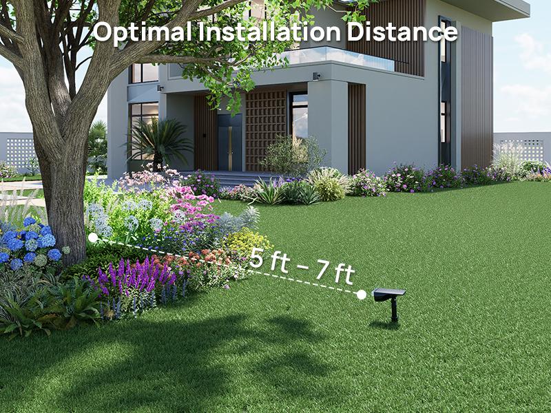 Linkind Smart Solar Spotlight SL5C Color Changing Cool Warm White Landscape Lighting APP Control Solar Lights Outdoor IP67 Waterproof for Yard Garden Pathway 2 Pack