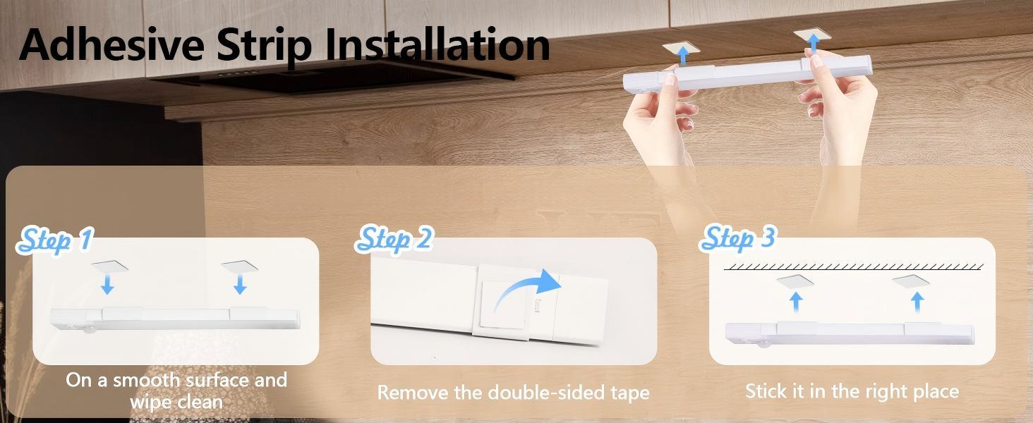 Under Cabinet Lights, Motion Sensor Night Lights Indoor, 1800mAh USB Rechargeable Lights, Dimmable Wireless Closet Lights for Kitchen, Wardrobe, Pantry, Closet, Bathroom, Stairs, Sink Cabinet, Garage, St. Patrick's Day Home Decor, Easter Sunday Gifts