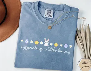 Comfort Colors Pregnancy Announcement Shirt, Easter Pregnancy Announcement Shirt, Expecting Mom Pregnancy Reveal