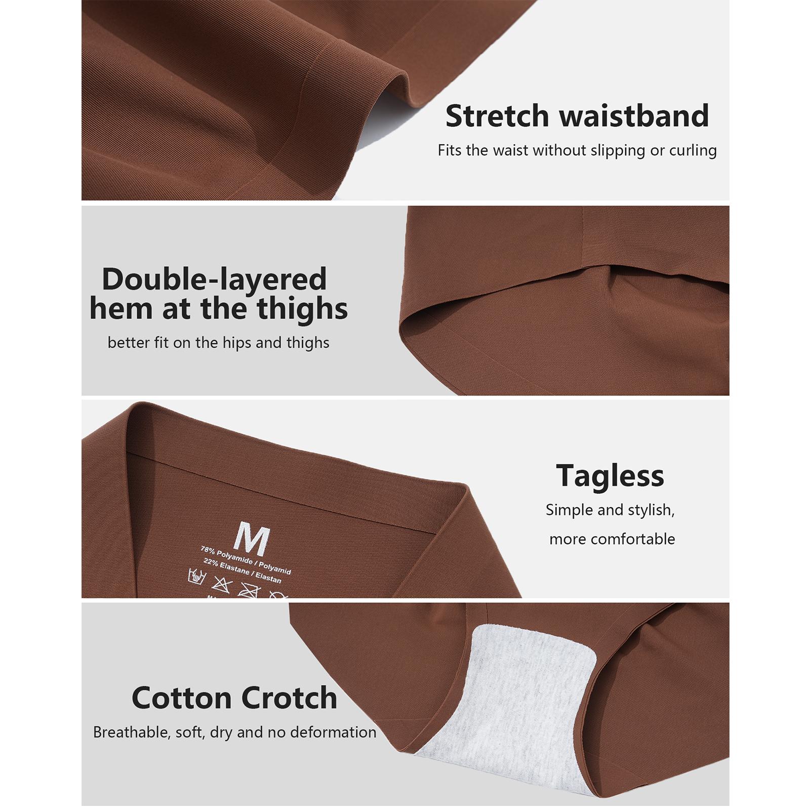 LEVAO Women’s Seamless Mid-Waisted Underwear, No Show Full Coverage Briefs, Stretchy Breathable Panties 6/12 Pack S-XXL, Everyday Comfort Womenswear LEVAO Women’s Seamless Mid-Waisted Underwear, No Show Full Coverage Briefs, Stretchy Breathable Panties 6/12 Pack S-XXL, Everyday Comfort Womenswear