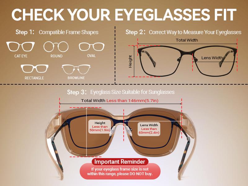 Meeloog Night Vision & Glasses Large Polarized Fit Over Glasses Sunglasses For Women Men with TAC Lens, UV400 Protection Coating, , Oversized Trendy Square Shades For Driving Riding ST0110