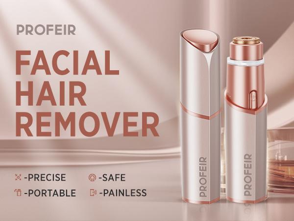PROFEIR Facial Hair Removal for Women: Electric Hair Remover,Rechargeable Trimmer Comfort Painless face Razor for Chin Upper Lip Peach Fuzz with Light PROFEIR Facial Hair Removal for Women: Electric Hair Remover,Rechargeable Trimmer Comfort Painless face Razor for Chin Upper Lip Peach Fuzz with Light