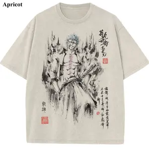 Grimmjow Jaegerjaquez Vintage Wash Tee, Bleach T-shirt, Anime Graphic Tees, Unisex Shirt, Anime Gift For Fan, Gym Workout Shirt, Menswear Womenswear Crew Neck Oversize Fit Heavy Cotton