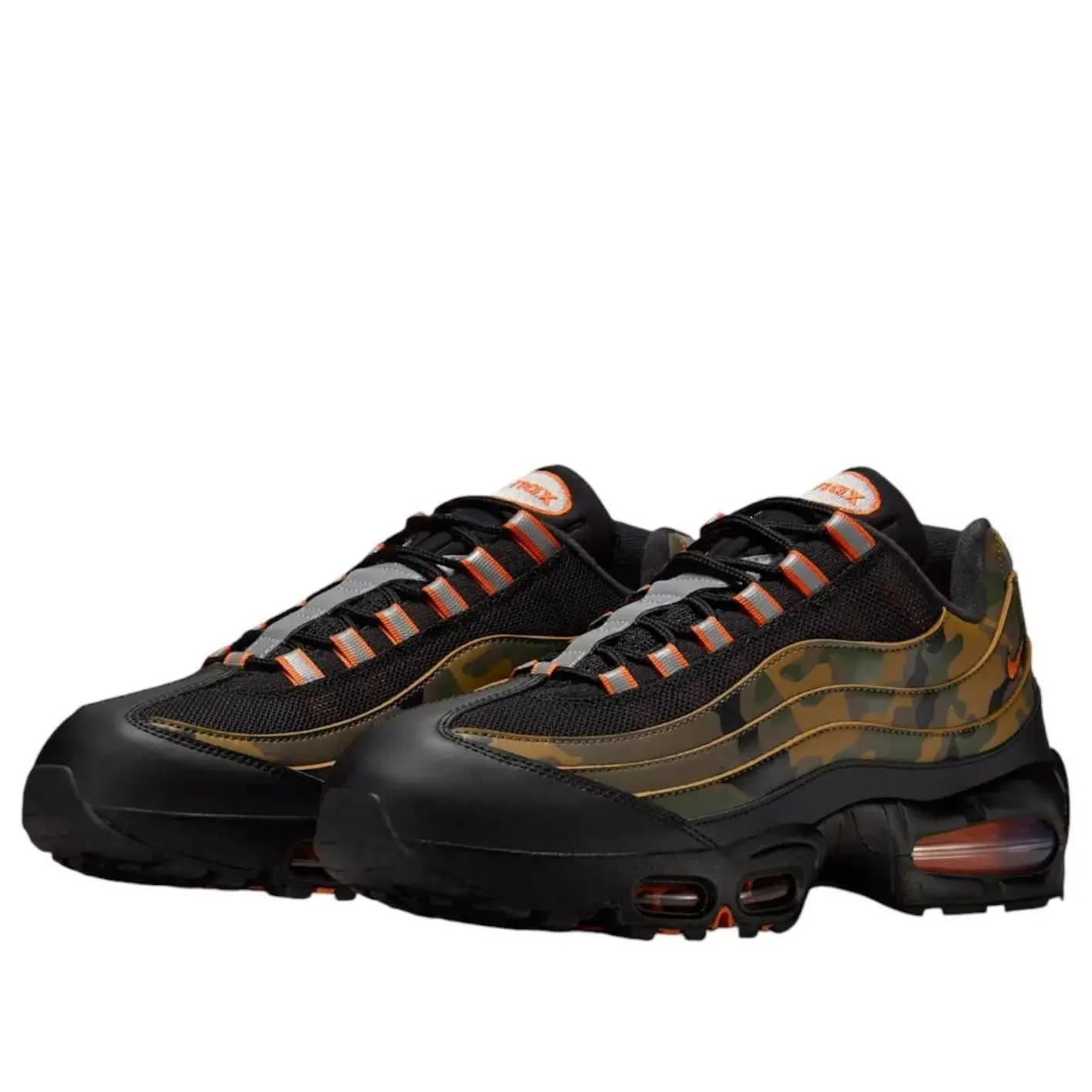 Nike Air Max 95 Safety Orange Camo Men's HQ1973-001 New Sneakers Casual Chunky Walking Shoes