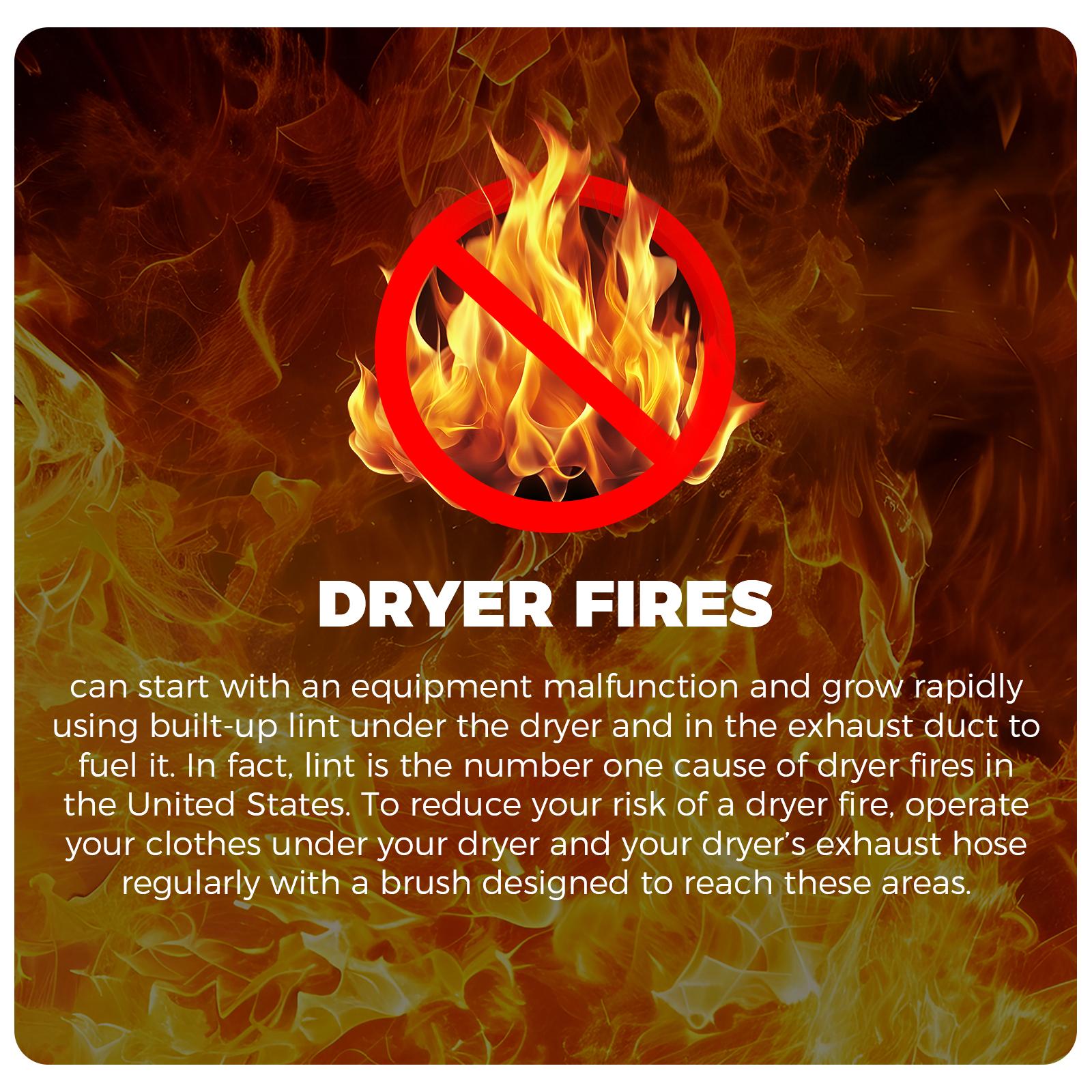 Dryer vent cleaning kit used for narrow household spaces