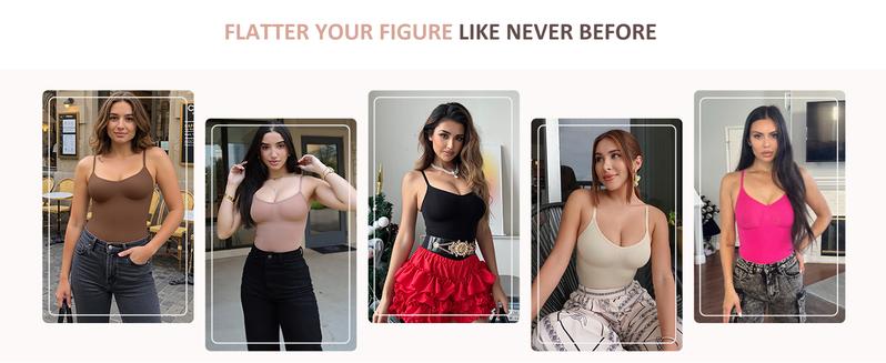 FeelinGirl #Live1 Women's Shapewear OutdoorFun Full-Body Bodysuit with Tummy Control and Butt Lifter Womenswear Underwear 1 Springtok