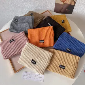 Women Knitted Headband Winter Warm Ear Warmer Wide Hair Band Soft Stretch All Match Outdoor Sports Thick Windproof Headscarf for Daily Wear