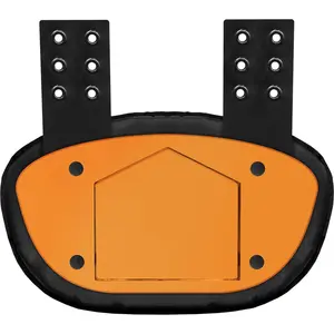 Penveer Football Back Plate for Shoulder Pads with High Impact Padding Chrome Bronze Gold