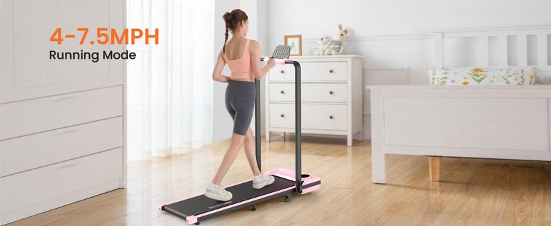 【ValentineTok Haul】ANCHEER Armrest 2-in-1 Treadmill, with LED Display and Remote Control, for Home Office Walking, 5 Color Options Workout Machine