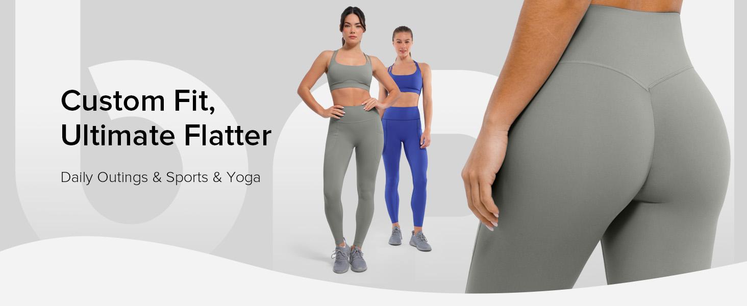 BRXL No Front Seam 25" Womens High Waisted Leggings Buttery Soft Adjustable Length Pockets Workout Yoga Gym Pilates#outdoorfun #warmupforholiday-4