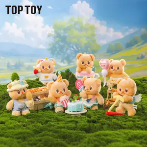 [Valentine's Day Gift ]TOPTOY Plzdot Buttter Bear “Leisurely Vacation” Series Blind Box Figure – Cute Collectible Doll for Girls, Perfect Birthday Gift & Adorable Room Decor