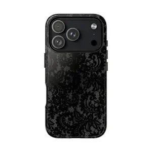 Black Lace Pattern Phone Case | Tough Case
