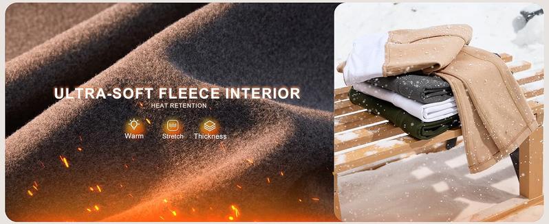 G Gradual Women's Leggings Fleece-lined Winter High-Waisted Water Resistant Warm Thermal Hiking Ski Walking Running Workout Gym Sportswear Bottoms with Pockets for Women Fitness Drawstring Training Pant