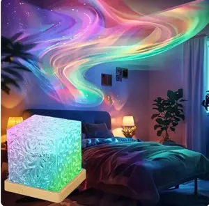Aurora Projector Night Light, 1 Count 18 Color Changing Galaxy Projector Lamp, Decorative Light for Bedroom, Living Room, Home Decor