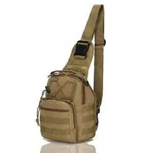 Tactical Sling Bag - EDC Military Crossbody Bag with MOLLE Webbing - Outdoor Single Strap Backpack for Men & Women, Perfect for Traveling, Camping, and Hiking Trips