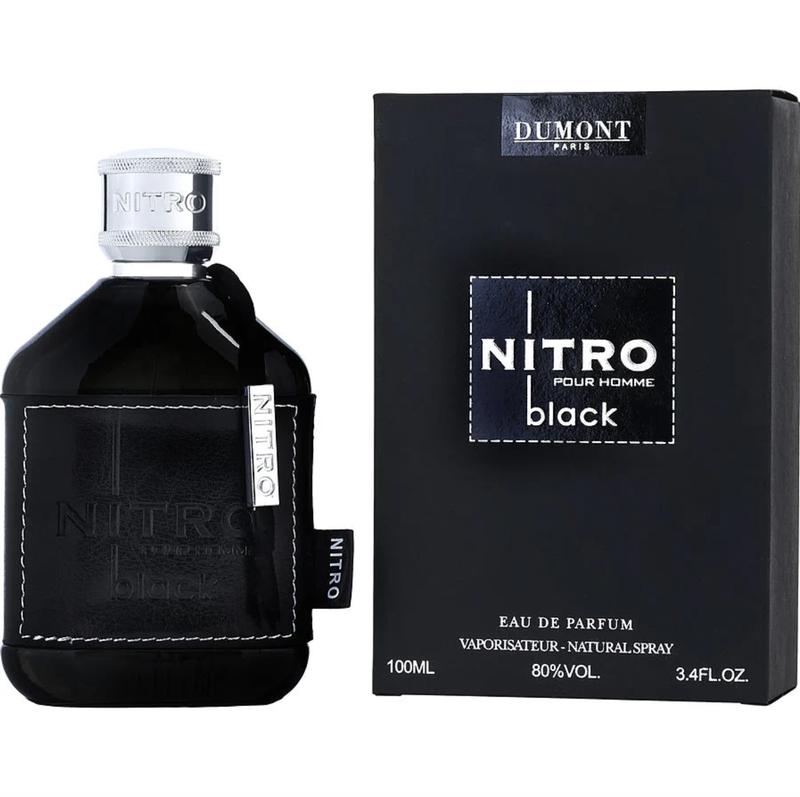 Dumont Nitro Black Eau De Parfum Spray for Men 3.4 oz