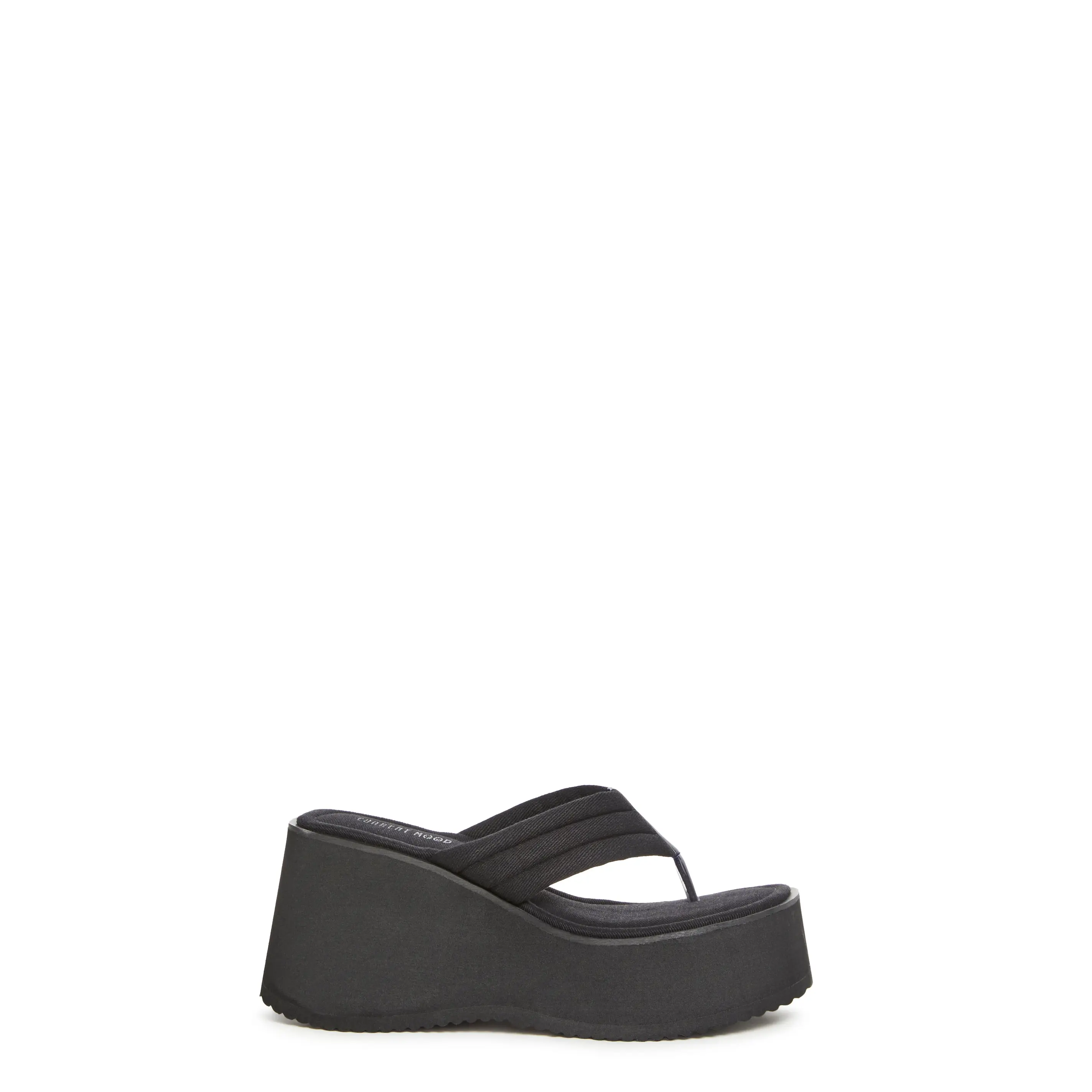 Happy Greetings Platform Sandals - Black