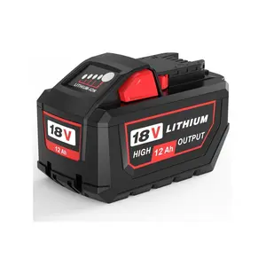 12.0Ah 15.0Ah High Output Lithiun Replacement for Milwaukee 18 Volt Battery Compatible with 48-11-1852 Power Tools