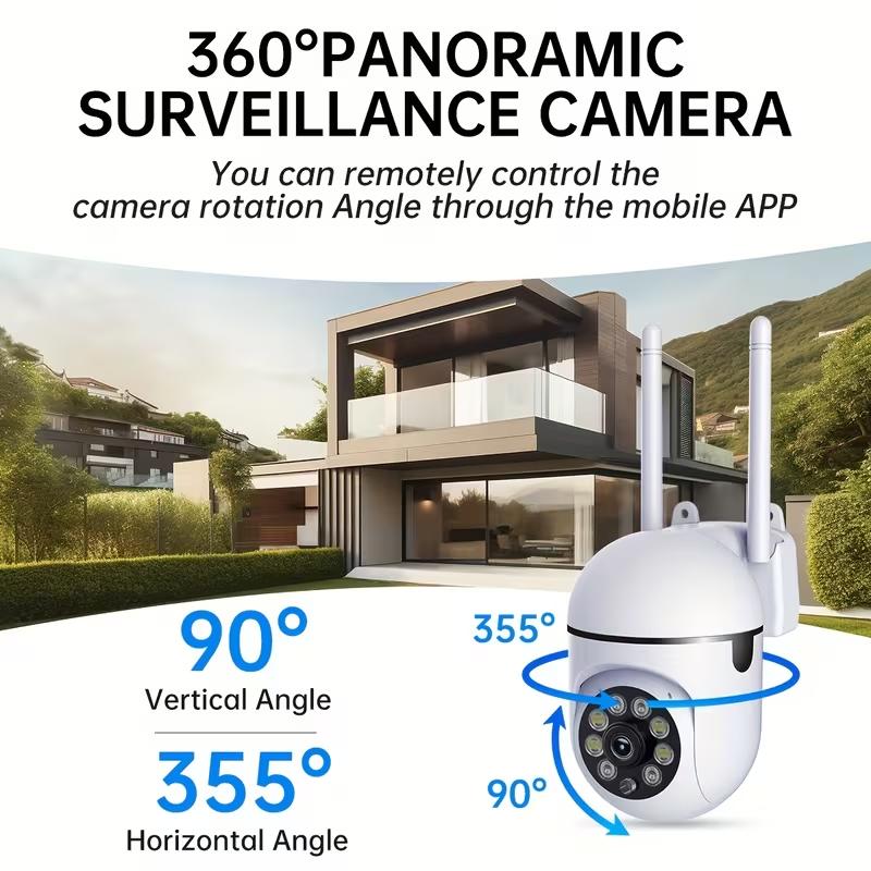 【JOOAN 2.4G WiFi 1080P FHD Home Smart Security Camera】BT/WiFi Connection, USB Cable Included, Plug-in Power Required (Not Included), Color Night Vision, Motion Detection, 360° PTZ Panorama, Two-Way Audio, Siren Alarm, SD/Cloud Storage (Optional) 【JOOAN 2.4G WiFi 1080P FHD Home Smart Security Camera】BT/WiFi Connection, USB Cable Included, Plug-in Power Required (Not Included), Color Night Vision, Motion Detection, 360° PTZ Panorama, Two-Way Audio, Siren Alarm, SD/Cloud Storage (Optional)