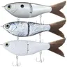 HADORAM Premium 3-Piece Glide Bait Kit, Slow Sinking Hard Plastic Realistic Lures with Lifelike Fur Tail, Multi-Jointed Lifelike Tackle for Bass Fishing, Premium Fishing Kit