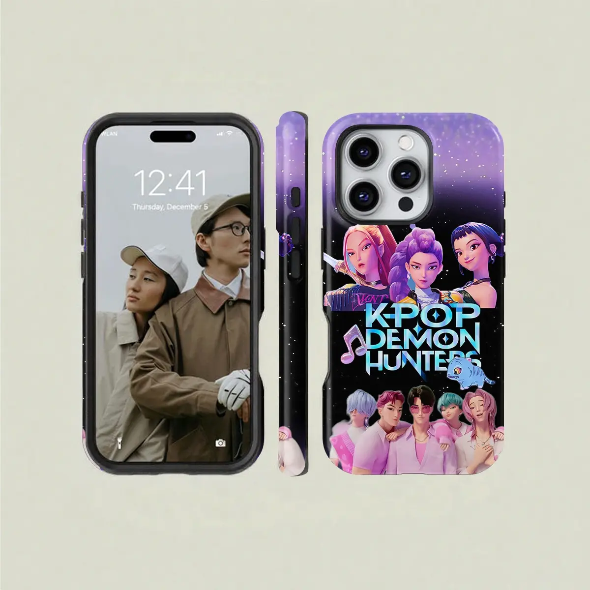 Women's Group Pattern Printed Two-In-One Phone Case Protective Shell Cover, Compatible with iPhone 11-17 Series & Samsung Galaxy S23-S25 Models