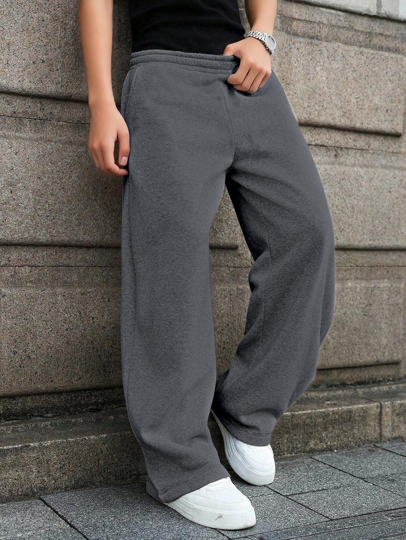 Boys jogger pants for winter Casual Outdoor Street Pocket Straight Trousers Sports Pants for Autumn