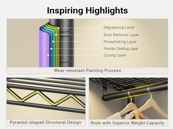 VIPEK V40 Series Heavy Duty Clothes Rack, Extra Large Freestanding Portable Closet Organizer with Hanging Rods, Max Load 1300LBS for Bedroom & Storage VIPEK V40 Series Heavy Duty Clothes Rack, Extra Large Freestanding Portable Closet Organizer with Hanging Rods, Max Load 1300LBS for Bedroom & Storage