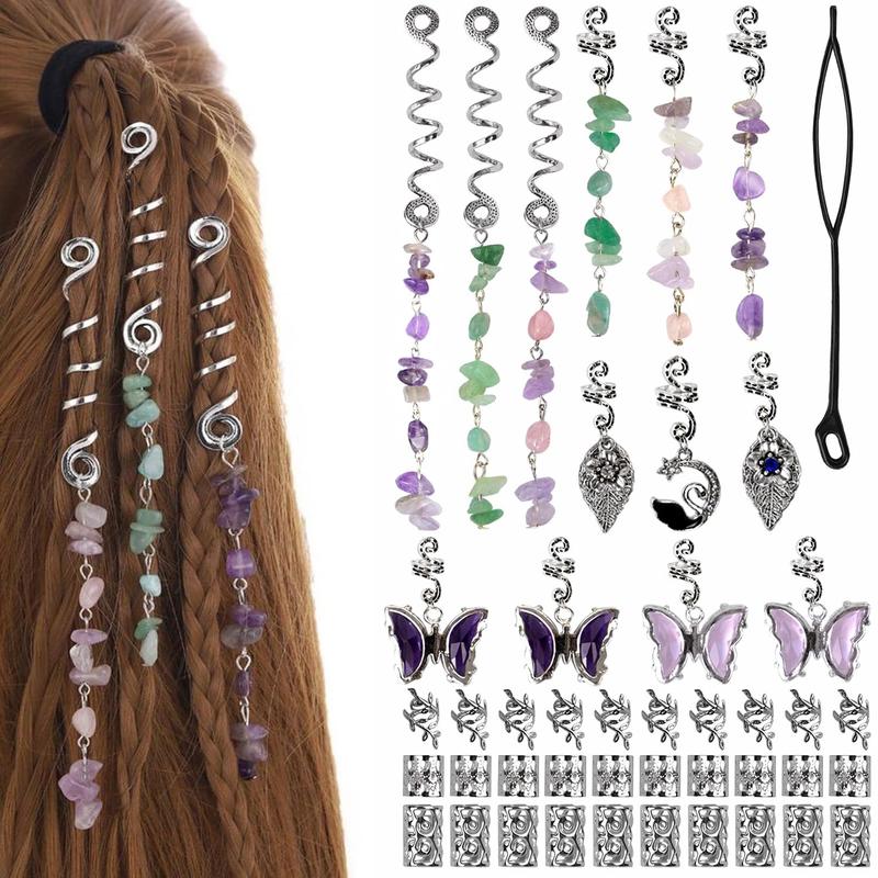 241 PCS Hair Jewelry for Braids, Locs Metal Gold and Silver Clips Shells Imitation Wood Beads, Adjustable Cuffs Braiding Hair Rings Decoration, Dreadlock Beads for Girls Decorative 241 PCS Hair Jewelry for Braids, Locs Metal Gold and Silver Clips Shells Imitation Wood Beads, Adjustable Cuffs Braiding Hair Rings Decoration, Dreadlock Beads for Girls Decorative