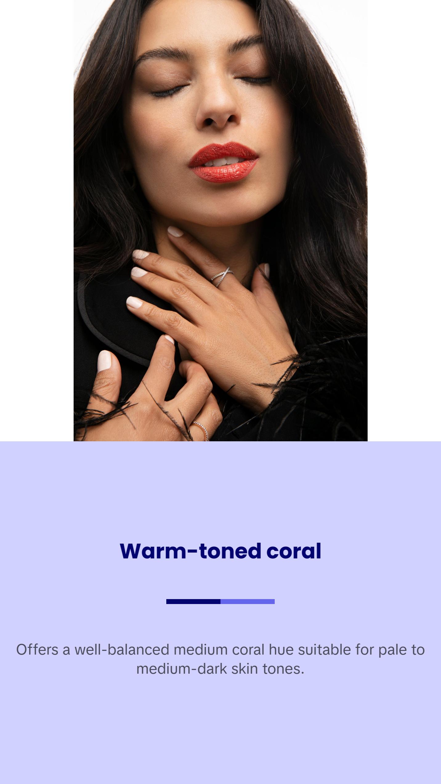 MADAME GABRIELA Coral Red Lipstick - Infused with Manuka Honey, Shea Butter, and Oils - Clean, Moisturizing, Natural - Cruelty-Free, Paraben-Free - Unique for All Skin Tones - Mexico City at 9PM