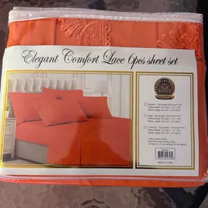 Elegant comfort lace 6pieces sheet set