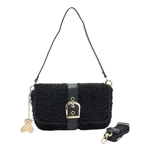 BEARPAW® Faux Sherpa Bag with Detachable Crossbody Strap