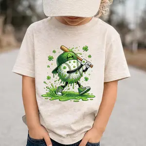 Youth & Adult St Patrick’s Day Baseball Shirt, Funny Shamrock Baseball Player Graphic Tee, Irish Green Baseball Fan Gift, toddler boy clothing, country boy clothes, toddler boy stuff, #southernboy clothes, Trending shirt, Perfect Gift