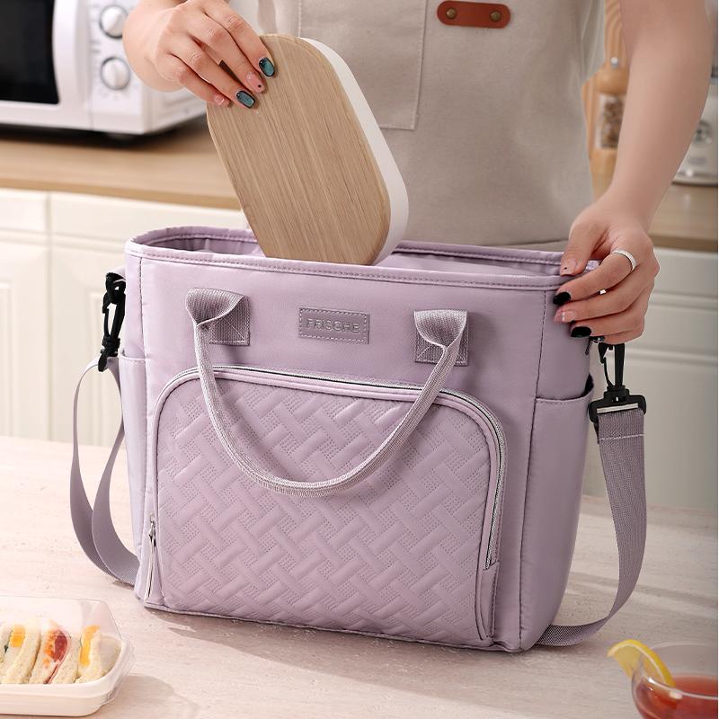 Lunch Tote Bag for Women，11L ultra large capacity insulated lunch bag, waterproof and leak proof PEVA lined lunch bag，reusable outdoor refrigerated lunch bag，Insulated Lunch Tote Bag for Women Men，Leakproof Large Womens Lunch Bags for Work