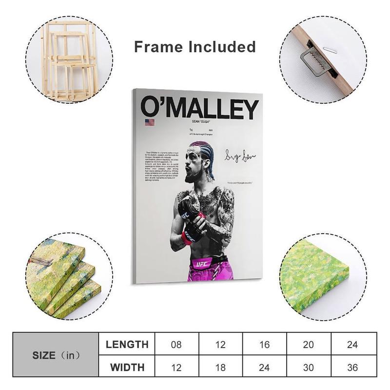Sean O'Malley poster, UFC wall decoration, MMA digital poster, UFC bantamweight champion, UFC men's gift, sports poster, gym decoration, poster gift