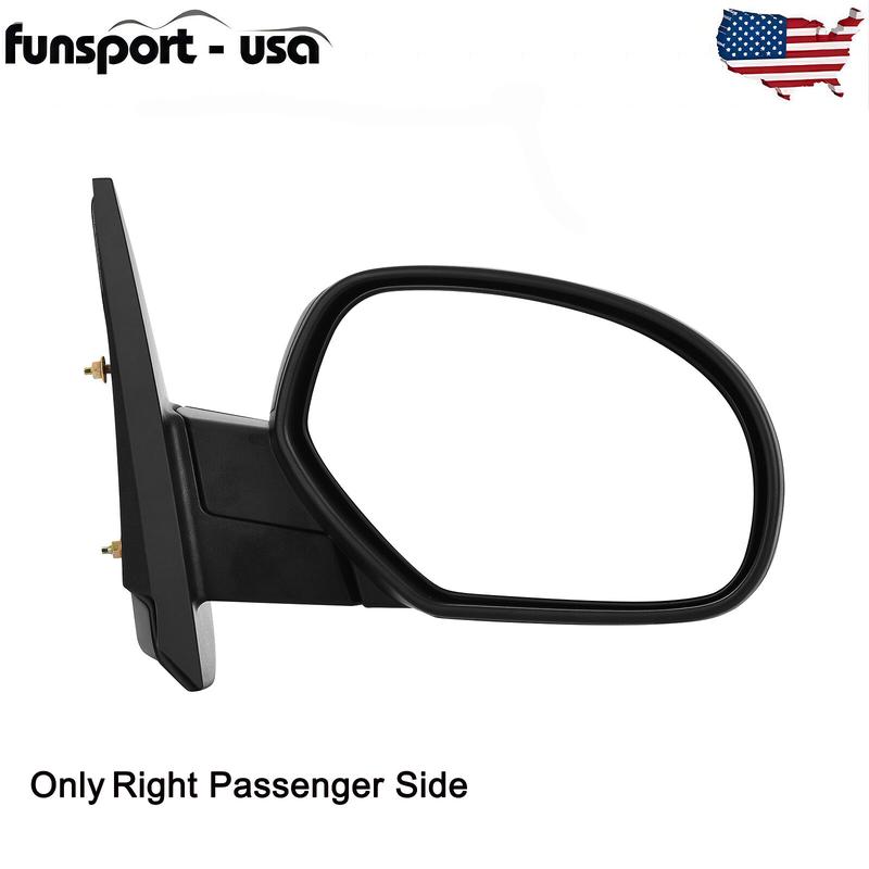 【Springtok】YITAMOTOR Right/Left Passenger Side Mirror Compatible with 08-14 Silverado Sierra 2500 3500, 07-13 Silverado Sierra 1500, Manual Folding Black