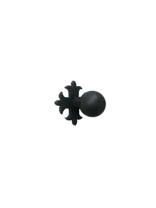 Classic Smooth Spanish Fleur De Lis Slim Cross Knob SHKR1