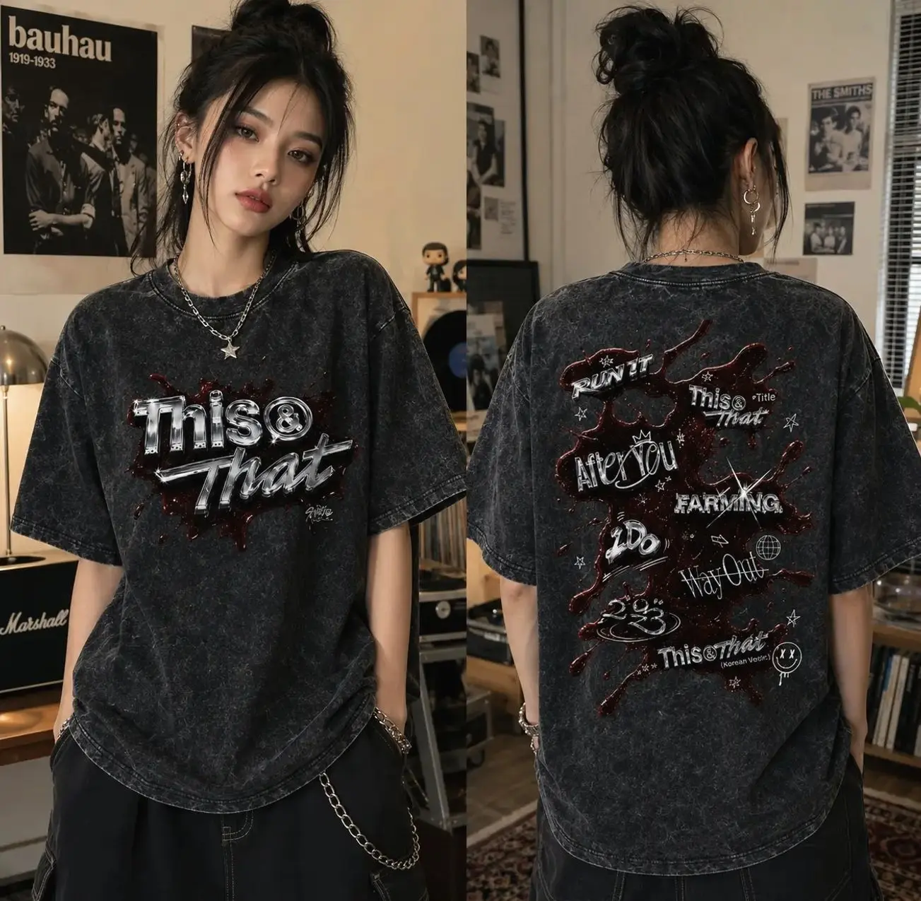 2026- 2027 Skz World Tour Run It 2026 Mineral Wash Tee, SKZ This And That Album Shirt, Run It Shirt, Skz Kpop Tee Classic T-Shirt 6RY