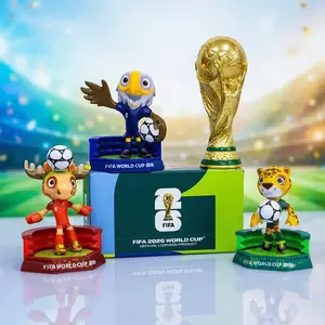 FIFA Official Licensed 2026  World Cup Mascot 3D Figure Set - USA, Canada & Mexico Soccer Collectibles | Premium Fan Souvenir Limited Edition 2026 World Cup Mascot Figurine - North America Soccer Fan Gift | USA Canada Mexico Collectible Toy Set