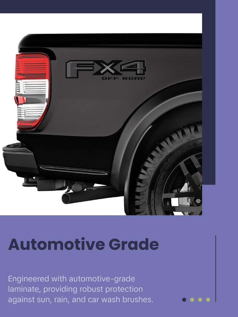 FX4 Off Road Black Bullet Decal Replacement Sticker F 150 Bedside