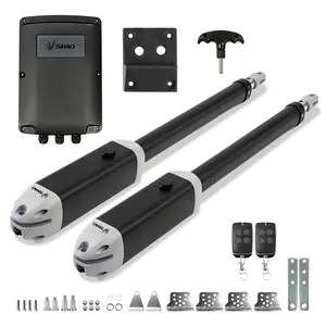 Heavy Duty Swing Gate Opener Kit for Single or Dual Gates, 880LB Capacity, Suitable for Up to 13ft Gate Leaves Weatherproof Automatic Gate Operator