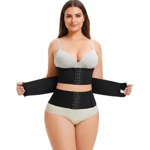 Women Waist Trainer Cincher 3 Straps - Tummy Control Sweat Girdle Workout Slim Belly Band