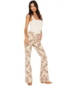 Shyanne Women's High Rise Southwestern Print Stretch Flare Jeans - Swfa23j40