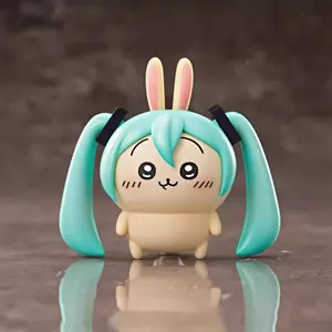 Chiikawa Cute Anime Figure Keychain Set – Usagi, Hachiware Hatsune Momonga & More | Kawaii Collectible Toy Pendant Gift