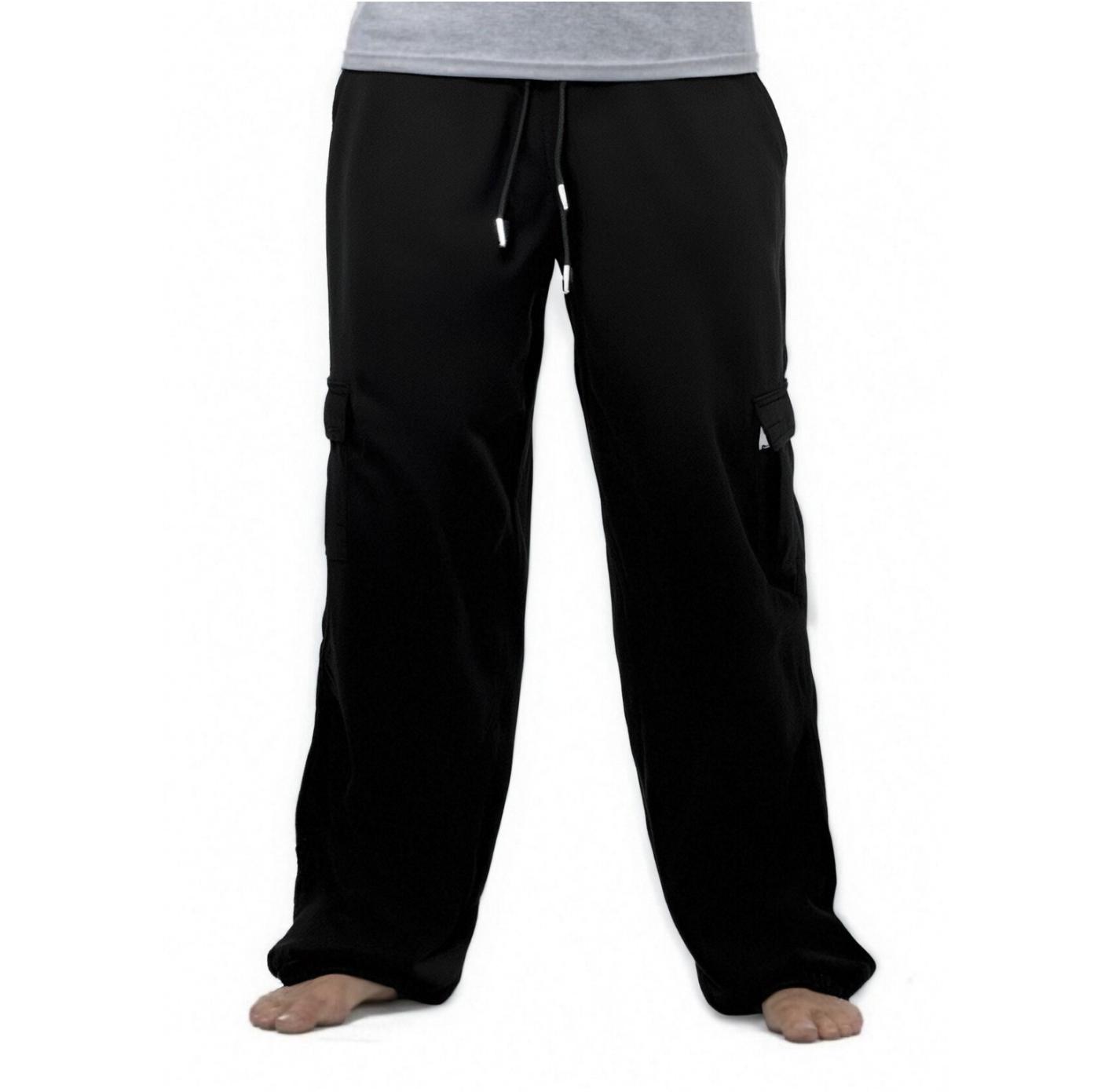 Coofandy Men's Heavyweight  Cargo Pants - Multiple Pockets, Casual Loose Fit with Elastic Waistband, Hip Hop  Style, Big & Tall