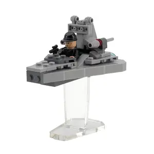 Clear Acrylic Display Stand Compatible with LEGO 75033 Star Destroyer (Microfighter) - Set Not Included