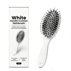 First Time Big Discount on Pure Boar Bristle & Nylon Brush for Silky, Shiny Hair – Includes Ergonomic Wide Paddle and Travel Cover