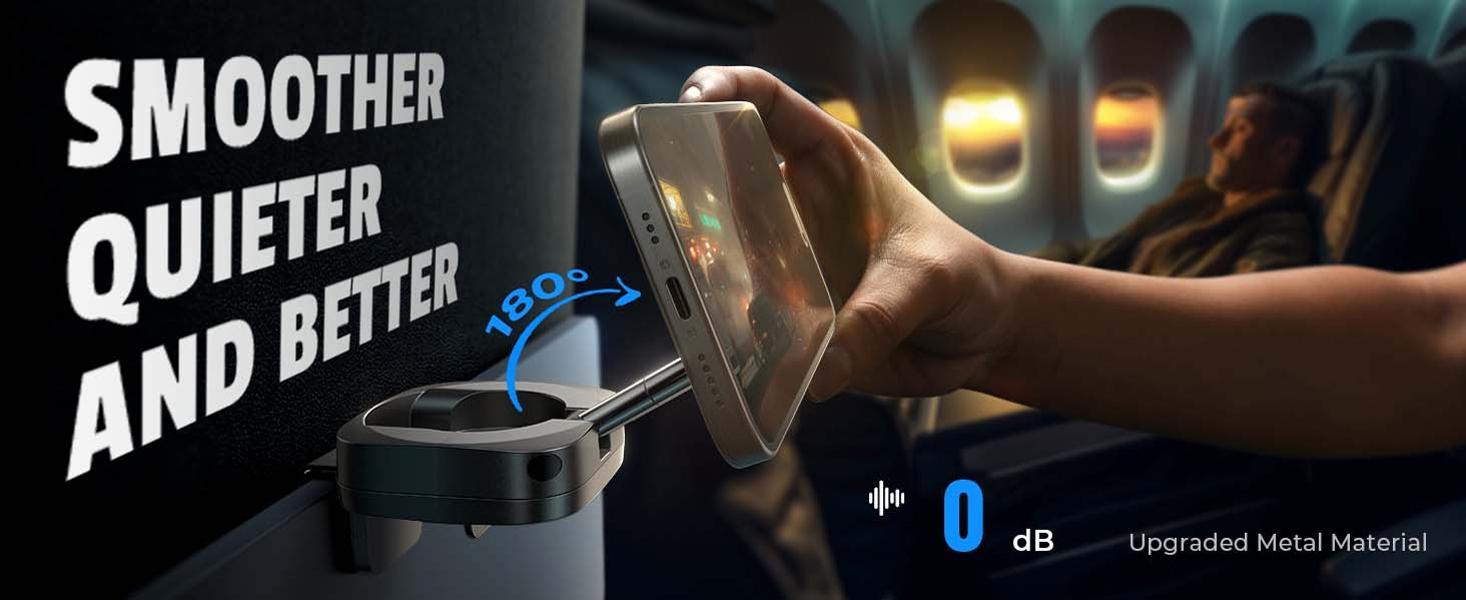 LISEN Magnetic Travel Phone Holder for MagSafe iPhones | Foldable Clip Stand for Cruises & Vacations Gifts for Women