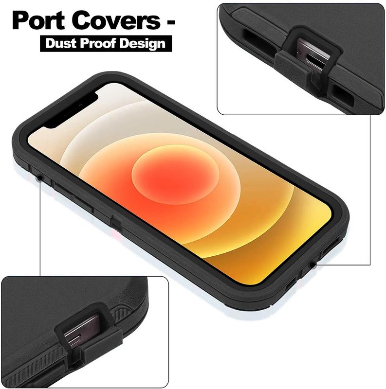 For iPhone 17 Air 16 15 Pro Max 14 13 12 11 Xr Xs Phone Case Heavy Duty Shockproof Rugged Cover Phone Accessories Handheld Smartphone Protection