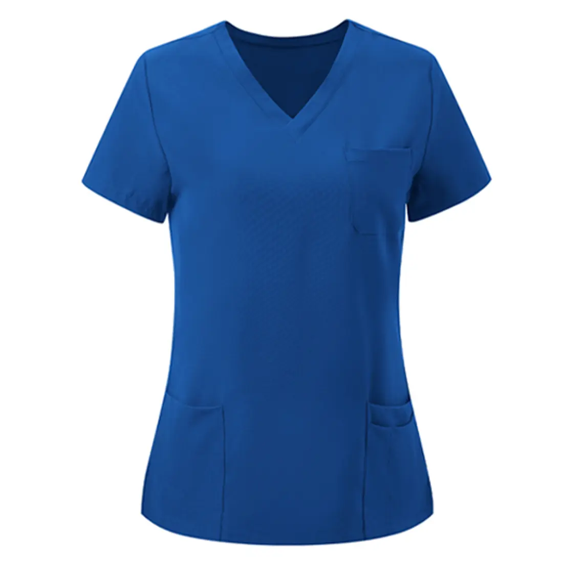 COZYFIT Women's Scrub Tops - Soft Stretch V-Neck Workwear with 3 Pockets, Easy Care Short-Sleeve Uniforms, Scrubs for Women Medical Style Uniforms Clothes for Spring